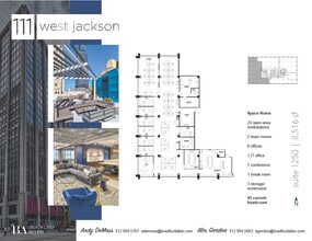 111 W Jackson Blvd, Chicago, IL for lease Floor Plan- Image 1 of 4