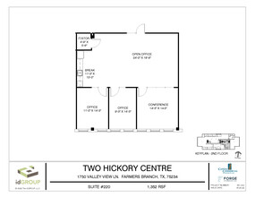 1750 Valley View Ln, Farmers Branch, TX for lease Floor Plan- Image 1 of 1