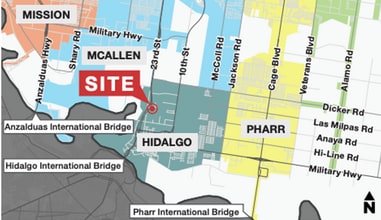 1501 N International Blvd, Hidalgo, TX for lease Map- Image 2 of 5