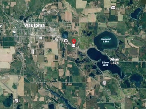 W7488 Highway 21, Wautoma, WI - AERIAL  map view