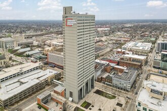 110 E Wayne St, Fort Wayne, IN - AERIAL map view