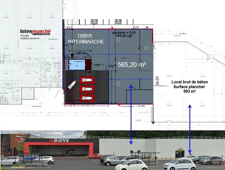Retail in Vierzon for lease - Site Plan - Image 2 of 3
