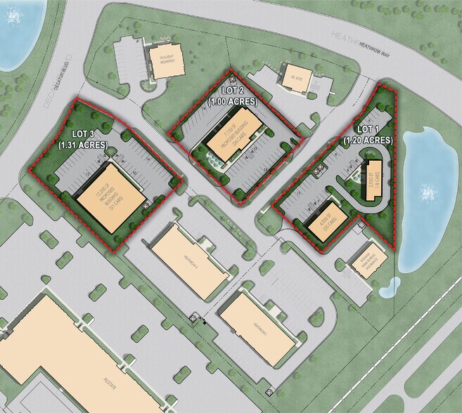 AmeriPlex Land 3 Lots portfolio of 3 properties for sale on LoopNet.com - Aerial - Image 2 of 11