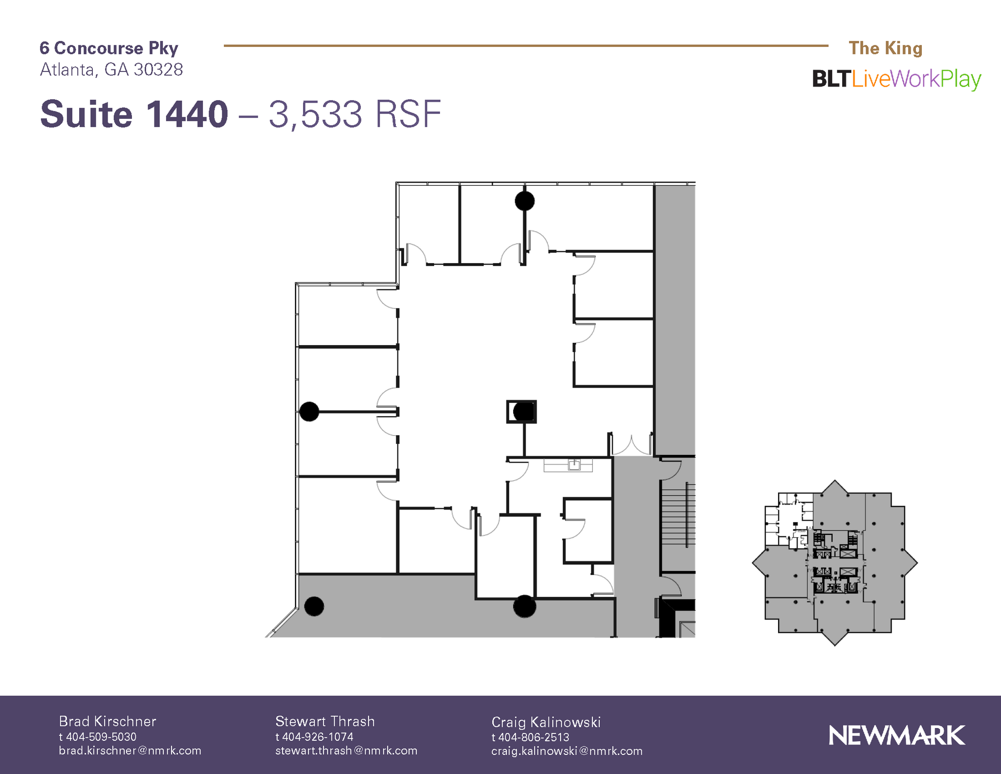 6 Concourse Pky NE, Atlanta, GA for lease Floor Plan- Image 1 of 1