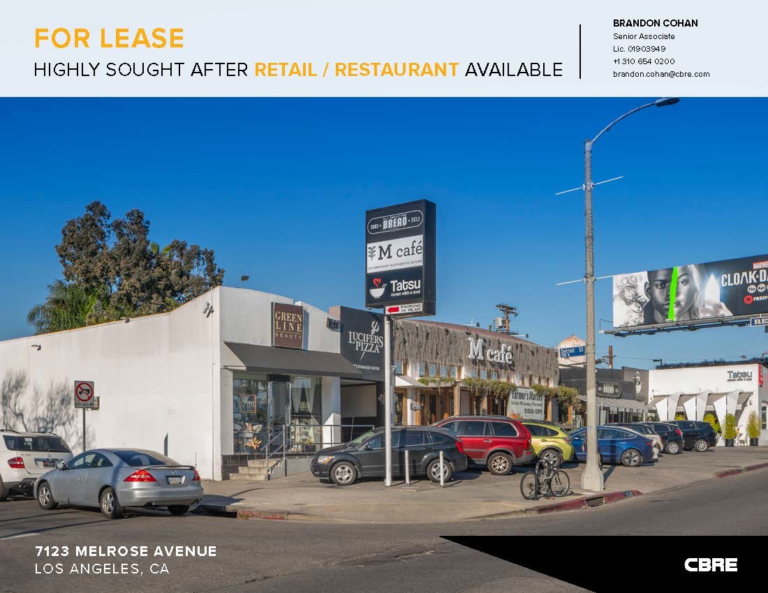 7111-7123 Melrose Ave, Los Angeles, CA for sale Building Photo- Image 1 of 1