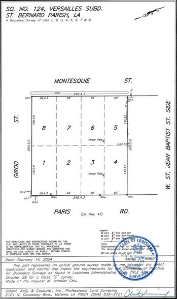 2910 Paris Rd, Chalmette, LA for lease - Plat Map - Image 3 of 3