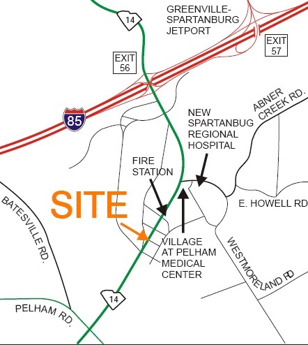 210-212 C St, Greer, SC for sale Aerial- Image 1 of 1