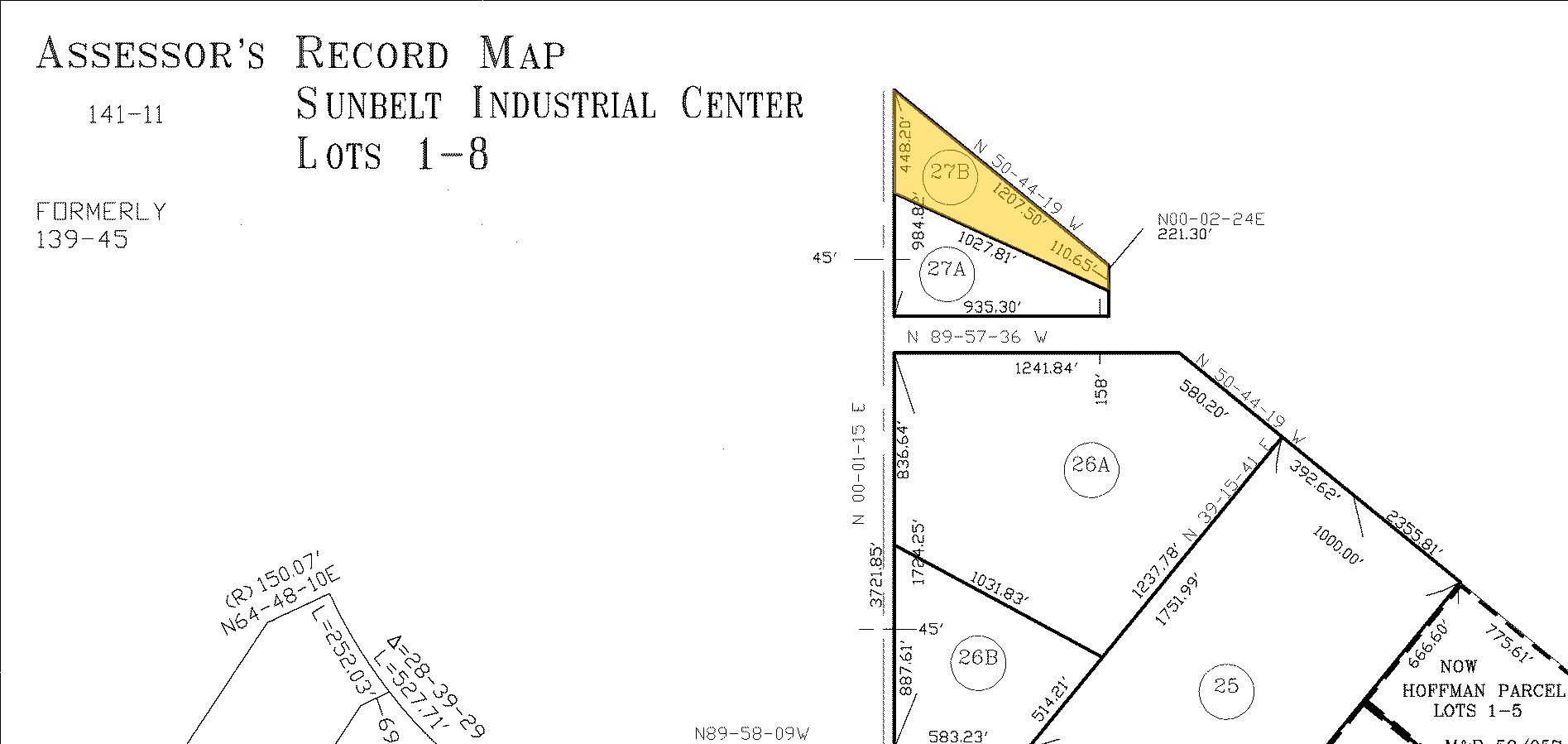 7475 E Old Vail Rd, Tucson, AZ for sale Plat Map- Image 1 of 1