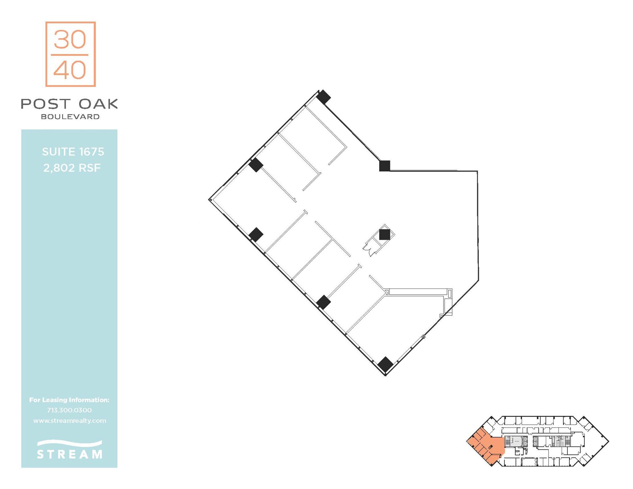 3040 Post Oak Blvd, Houston, TX for lease Floor Plan- Image 1 of 1