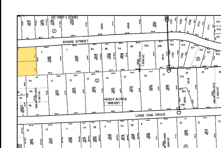 1400 Kowis St, Houston, TX for sale Plat Map- Image 1 of 1