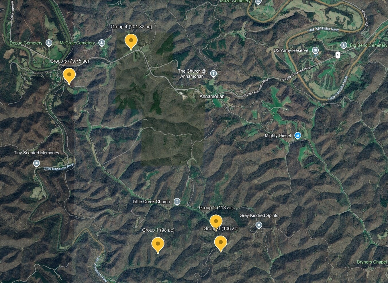 Little Creek rd, Creston, WV for sale Aerial- Image 1 of 36