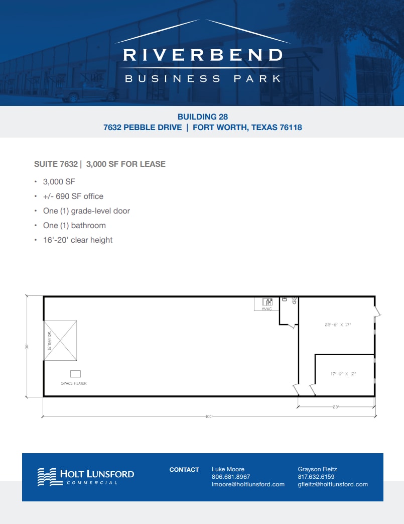 2501-2519 Gravel Dr, Fort Worth, TX for lease Floor Plan- Image 1 of 1