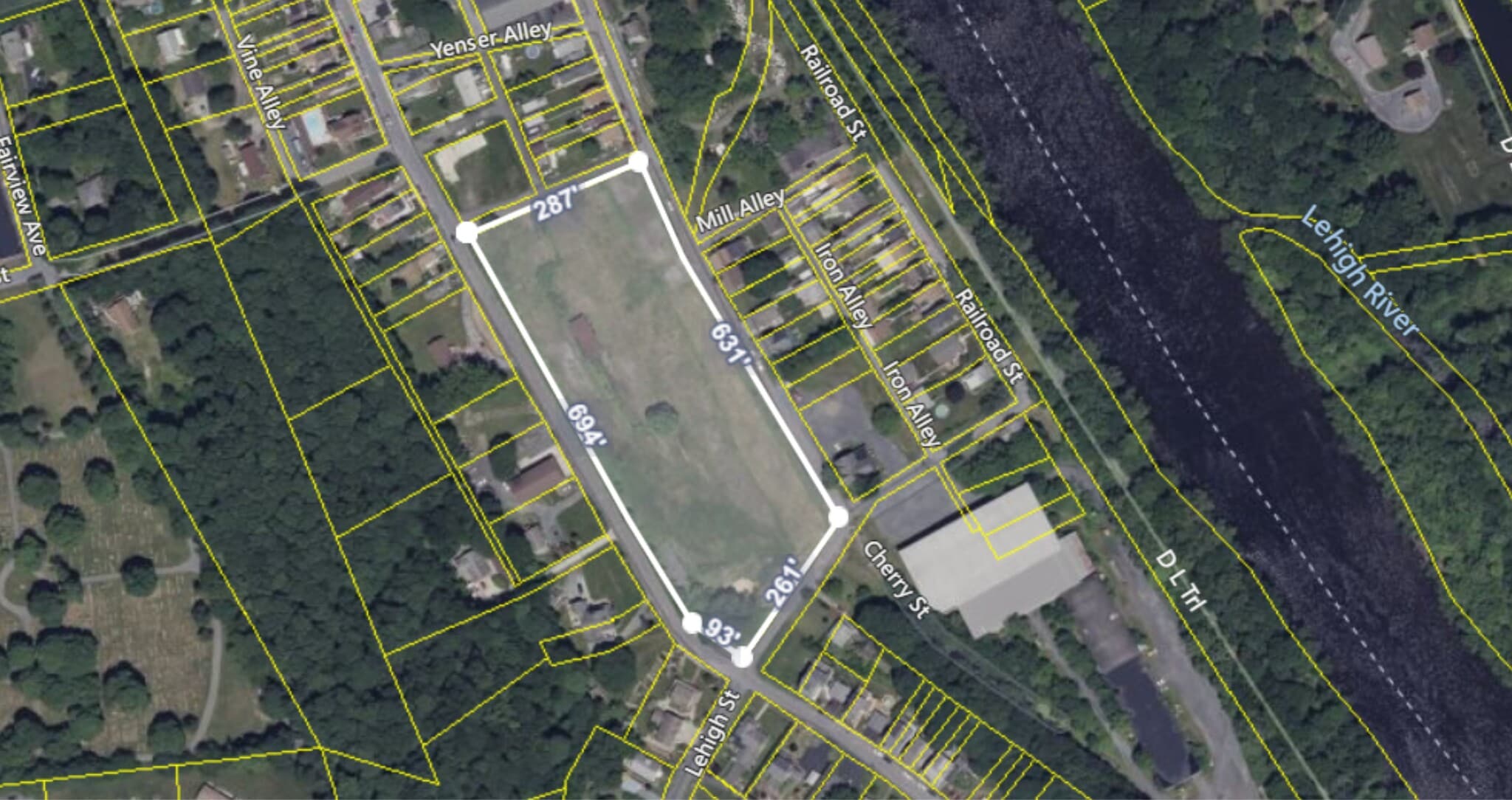 311 Walnut St, Slatington, PA for lease Aerial- Image 1 of 3