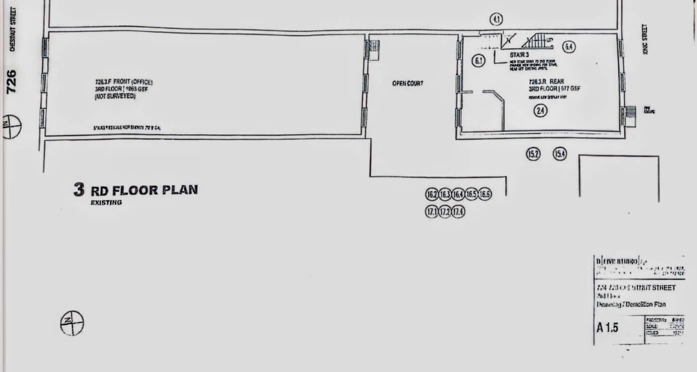 726 Chestnut St, Philadelphia, PA for sale Floor Plan- Image 1 of 1