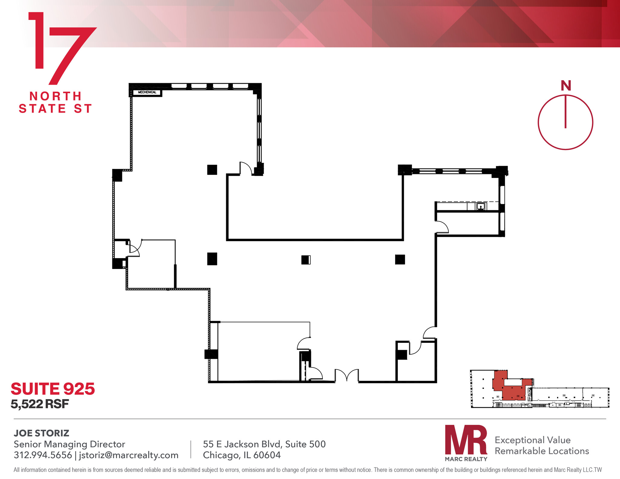 17 N State St, Chicago, IL for lease Floor Plan- Image 1 of 11