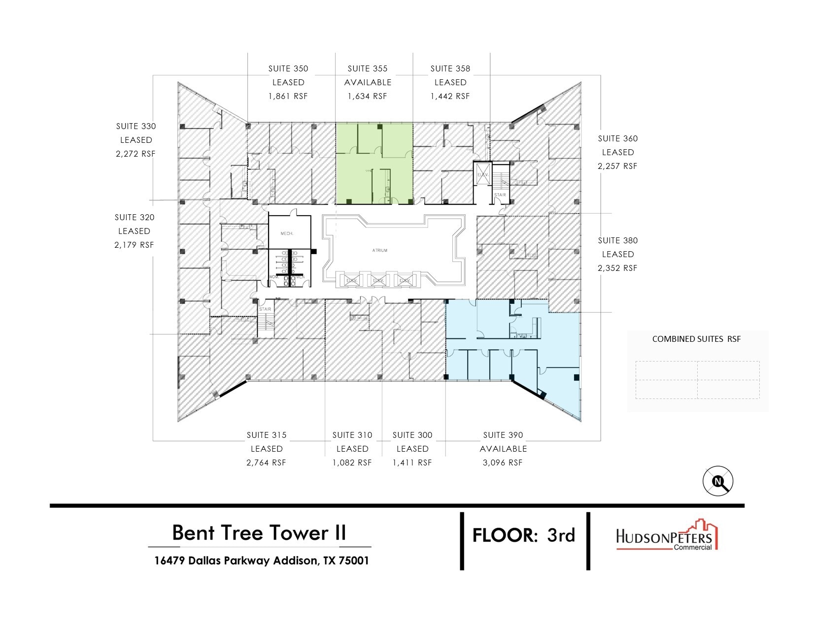 16479 Dallas Pky, Addison, TX for lease Floor Plan- Image 1 of 10