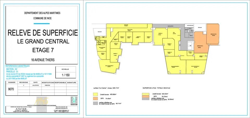 Office in Nice for lease - Floor Plan - Image 2 of 2