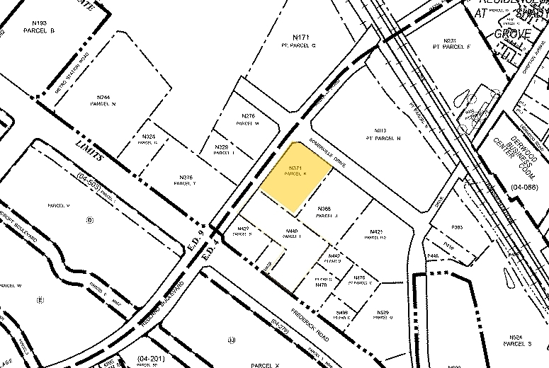 15871-15883 Redland Rd, Rockville, MD for sale - Plat Map - Image 2 of 6