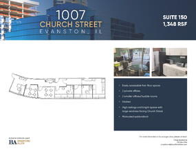 1007 Church St, Evanston, IL for lease Floor Plan- Image 1 of 19