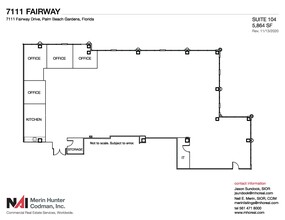 7108-7121 Fairway Dr, Palm Beach Gardens, FL for lease Floor Plan- Image 1 of 8