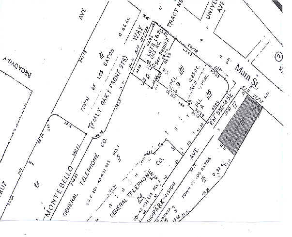 23 E Main St, Los Gatos, CA for lease - Plat Map - Image 3 of 3