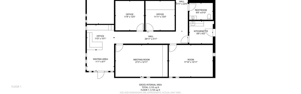 3373 Wynn Rd, Las Vegas, NV for lease - Floor Plan - Image 2 of 9