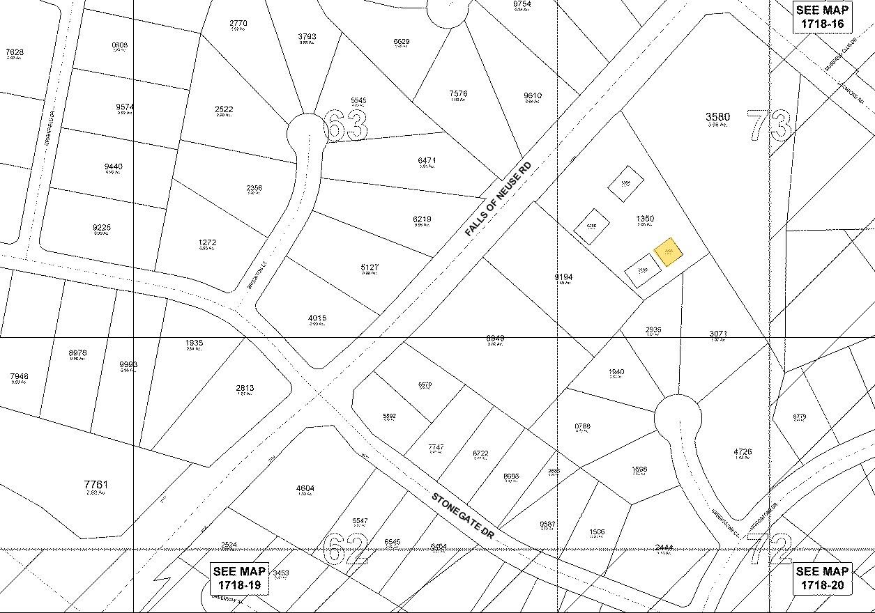 9370 Falls Of Neuse Rd, Raleigh, NC for sale Plat Map- Image 1 of 1
