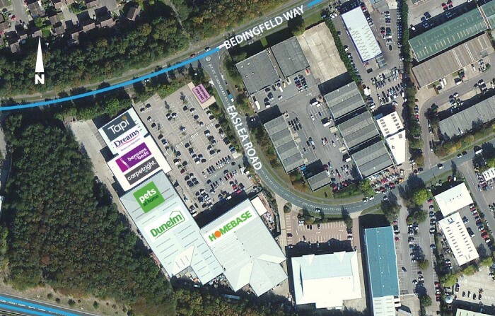 Greyfriars Rd, Bury St Edmunds for lease - Site Plan - Image 2 of 2