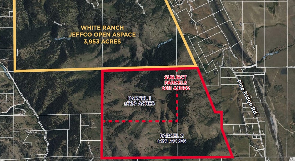 Off Pine Ridge Road, Golden, CO for sale - Aerial - Image 1 of 1