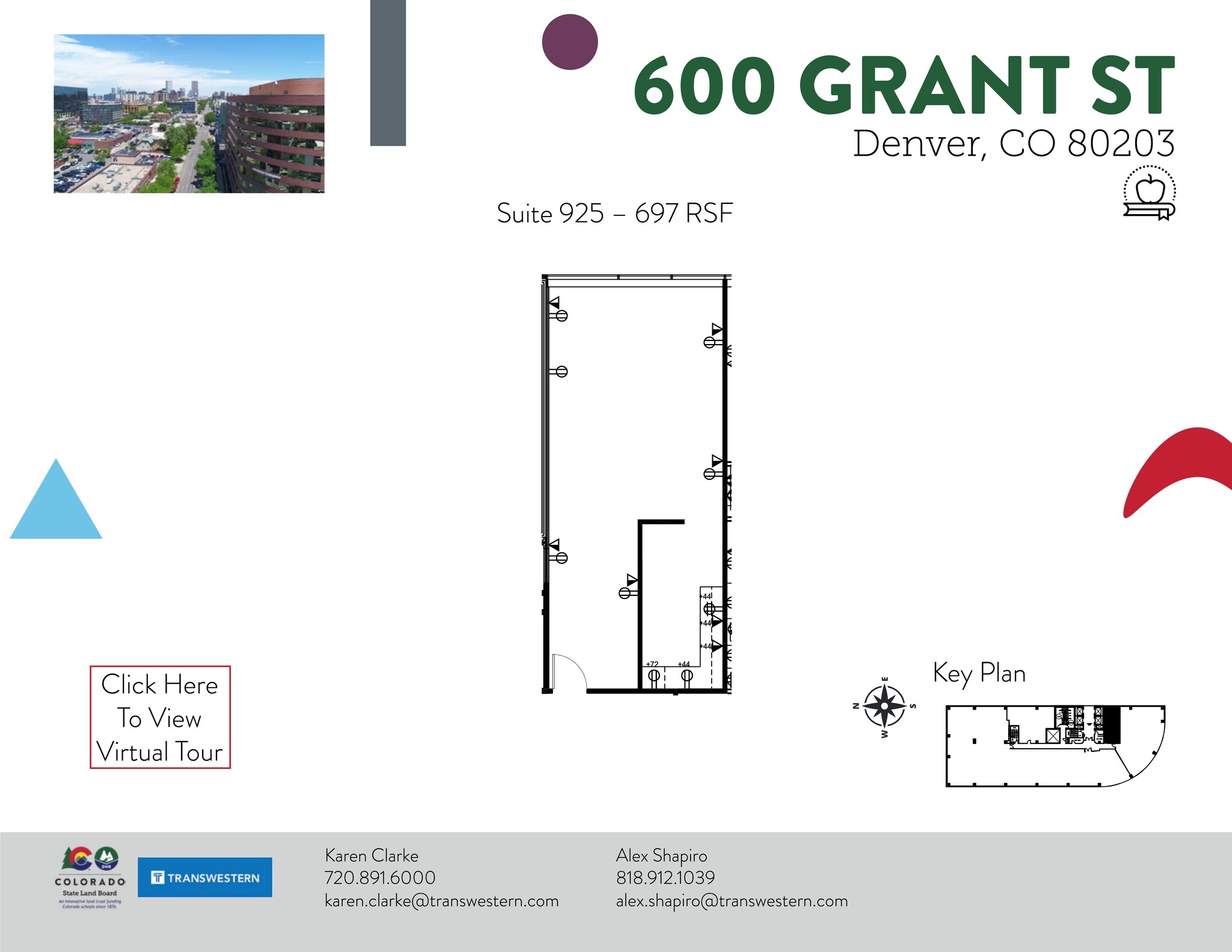 600 Grant St, Denver, CO for lease Site Plan- Image 1 of 2