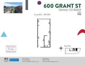 600 Grant St, Denver, CO for lease Site Plan- Image 1 of 2