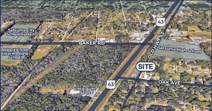 5352 Old Hwy 43, Satsuma, AL - AERIAL  map view