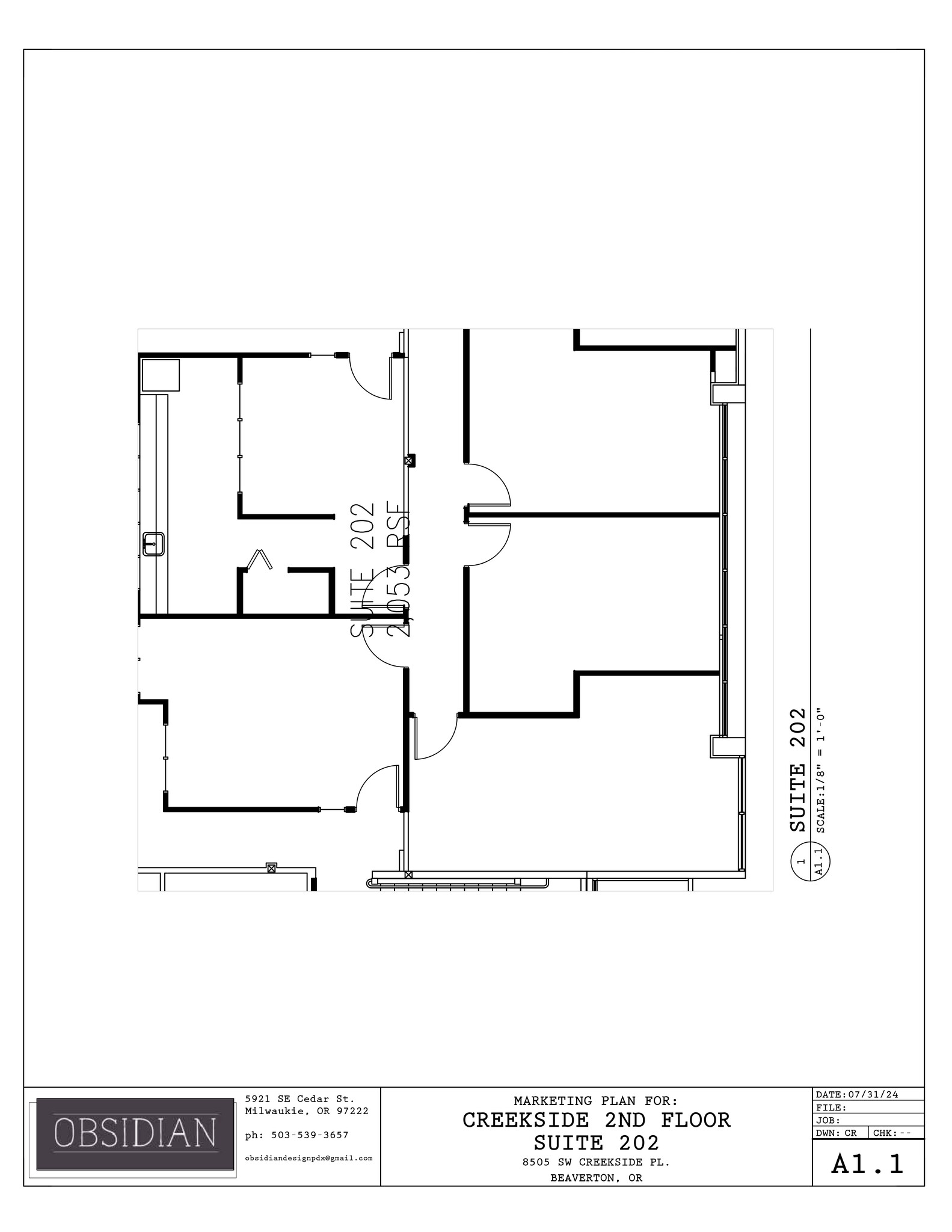 8505 SW Creekside Pl, Beaverton, OR for lease Site Plan- Image 1 of 3