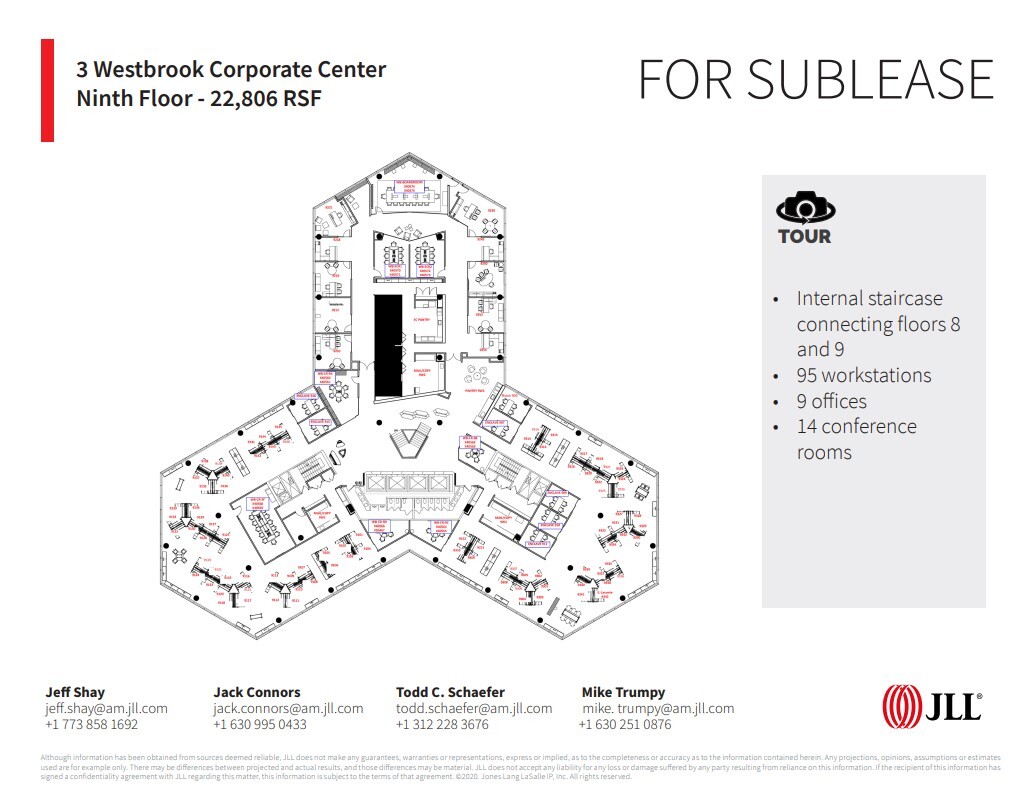 3 Westbrook Corporate Ctr, Westchester, IL for lease Floor Plan- Image 1 of 1