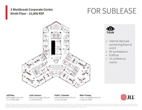 3 Westbrook Corporate Ctr, Westchester, IL for lease Floor Plan- Image 1 of 1