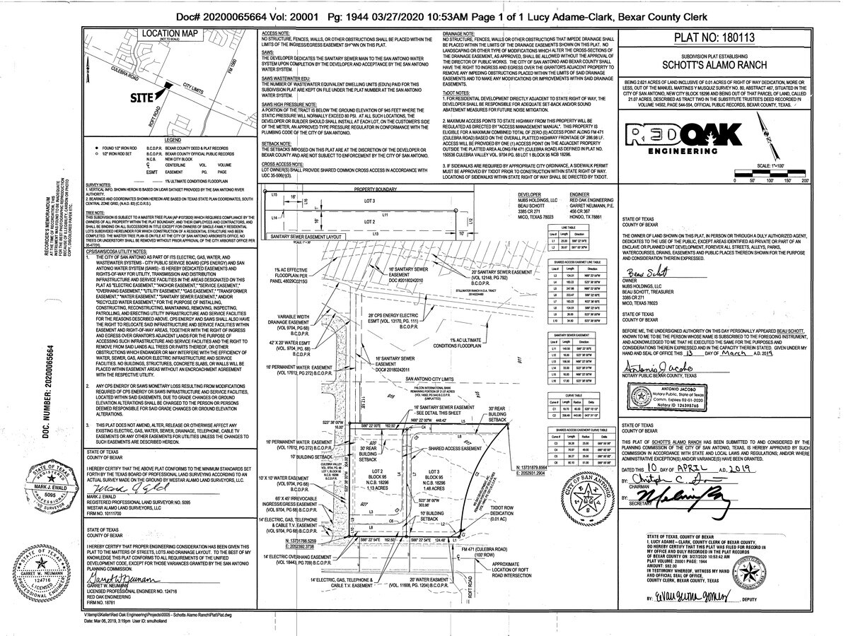 NWC Culebra Rd & Roft Rd, San Antonio, TX 78253 1.48 AC PAD SITE