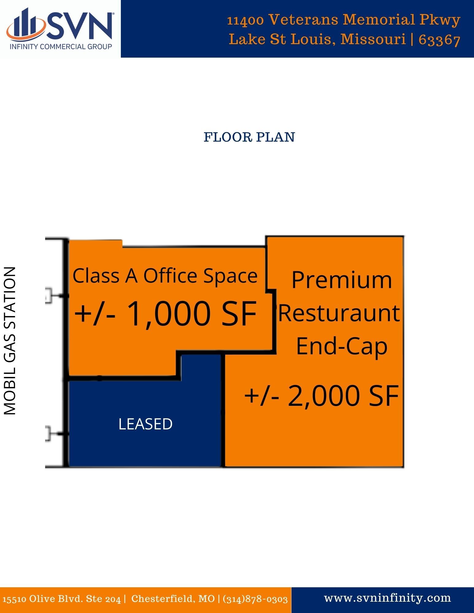 11400 Veterans Memorial Pky, Lake Saint Louis, MO for lease Floor Plan- Image 1 of 2