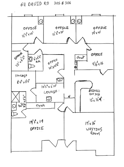 611 Druid Rd E, Clearwater, FL for lease - Floor Plan - Image 3 of 9