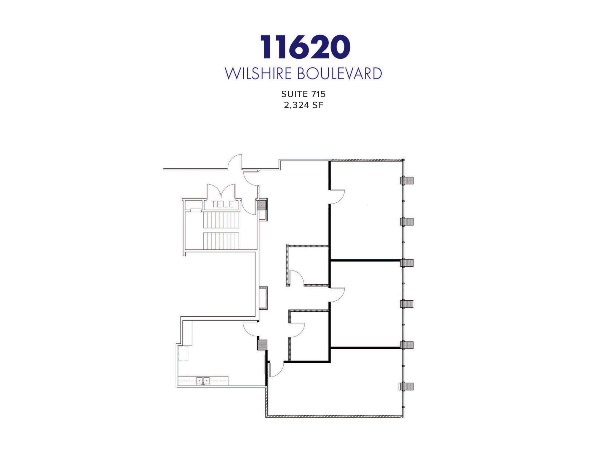 11620 Wilshire Blvd, Los Angeles, CA for lease Floor Plan- Image 1 of 1