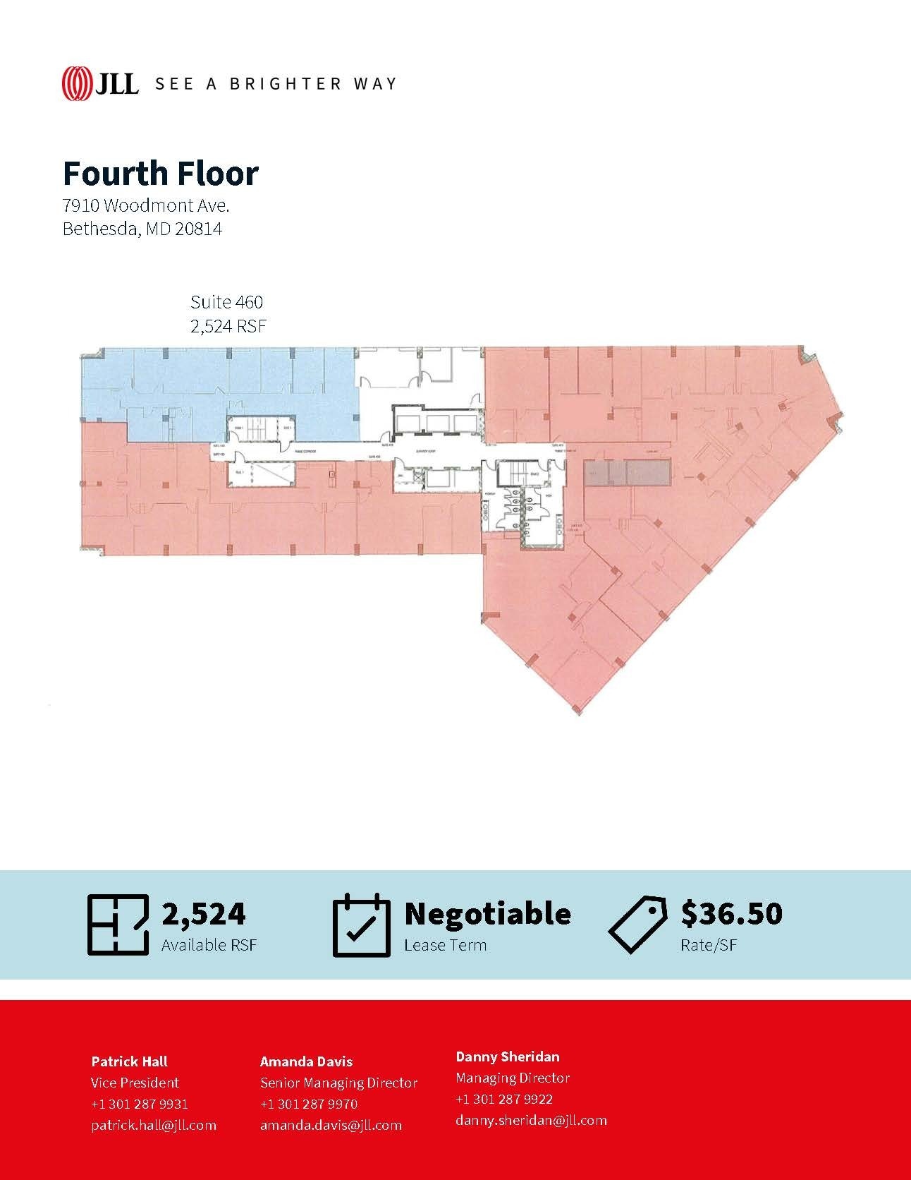 7910 Woodmont Ave, Bethesda, MD for lease Floor Plan- Image 1 of 1