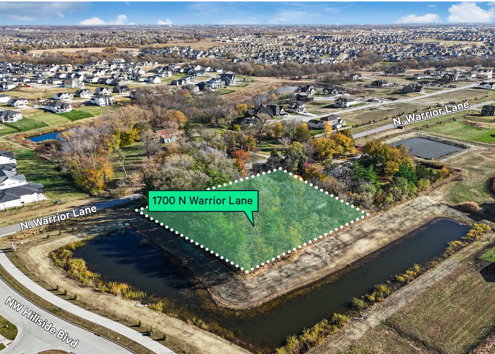 1700 N Warrior Ln, Waukee, IA for sale Aerial- Image 1 of 2