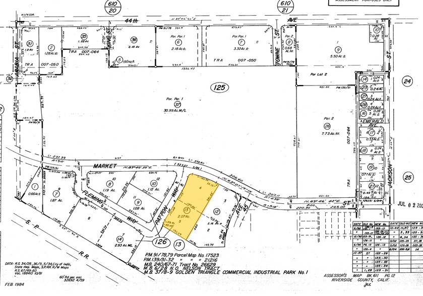 82733 Market St, Indio, CA for lease - Plat Map - Image 2 of 4