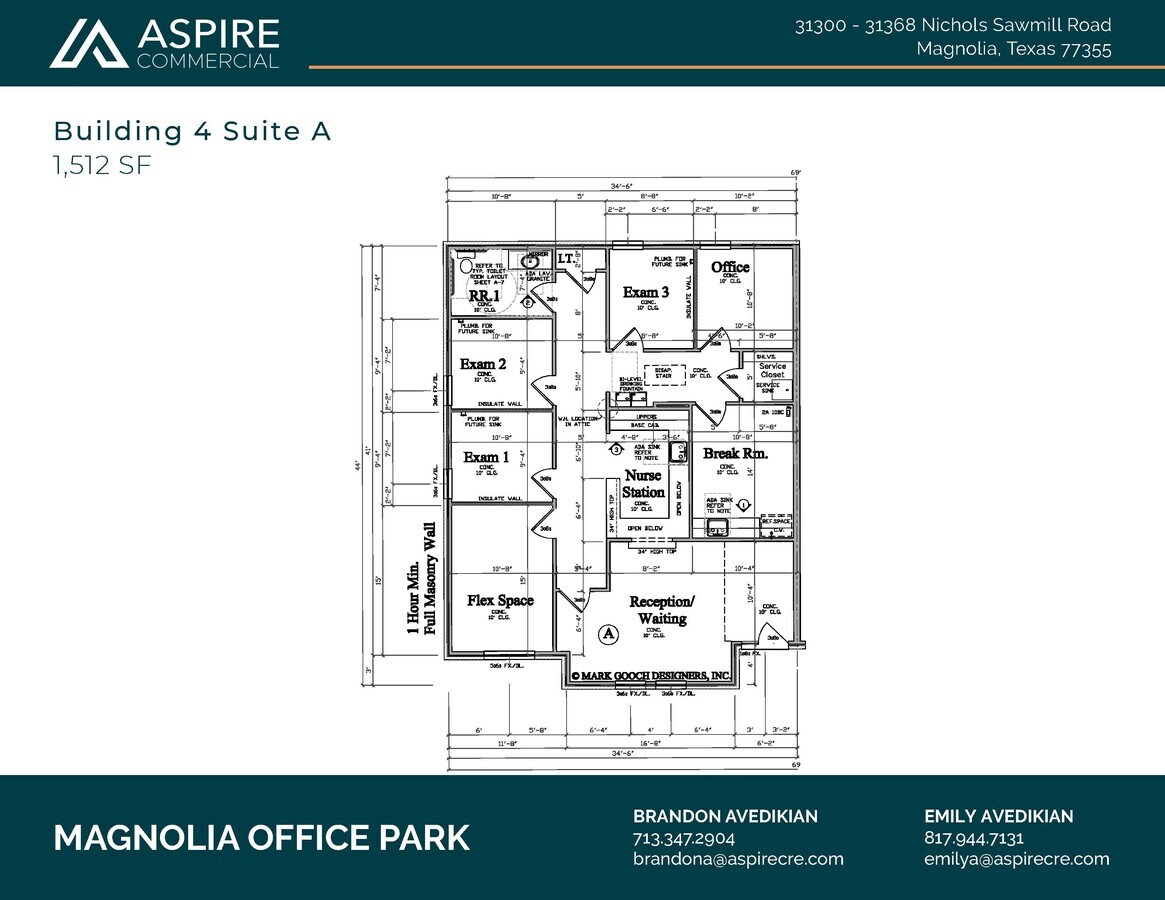 31300-31368 Nichols Sawmill Rd, Magnolia, TX 77355 - Unit 4A -  - Floor Plan - Image 1 of 2