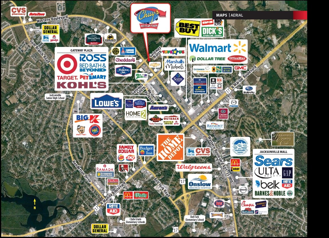 1618 Western Blvd, Jacksonville, NC 28546 Chuy's