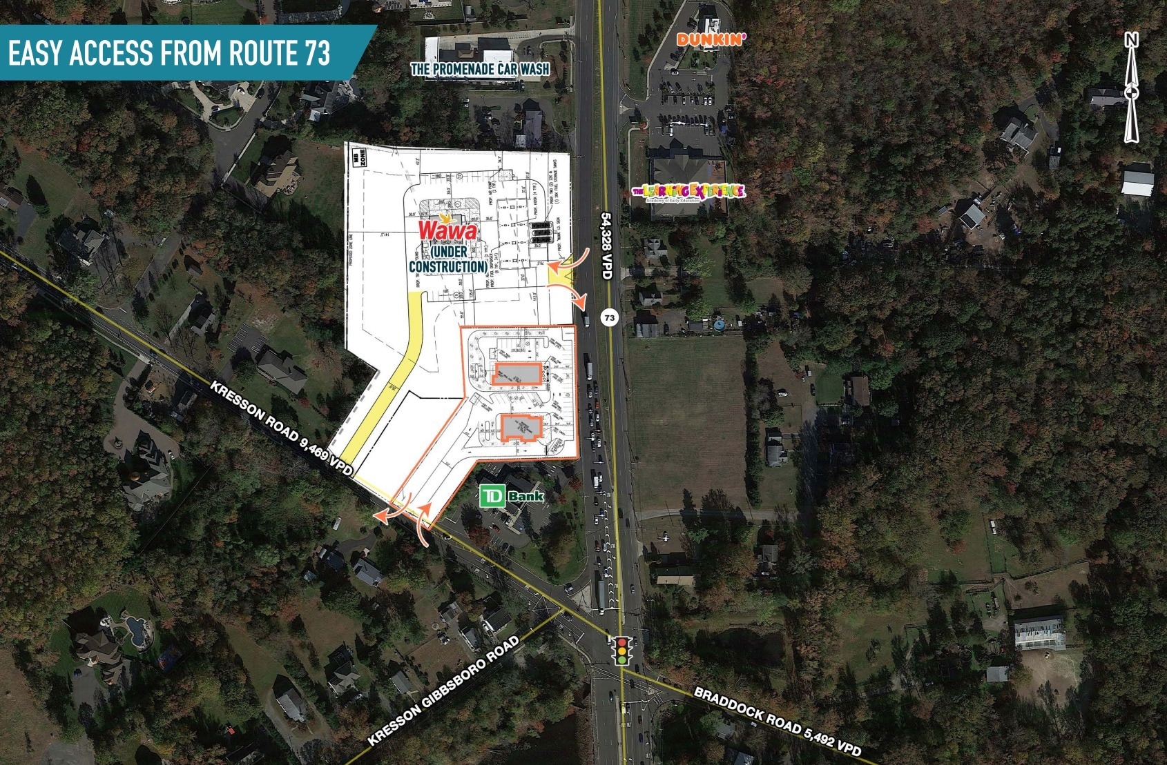 403-405 Route 73, Voorhees, NJ for lease Primary Photo- Image 1 of 3