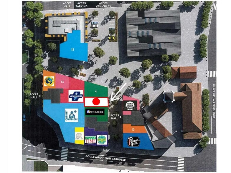 Retail in Draveil for lease - Site Plan - Image 3 of 4
