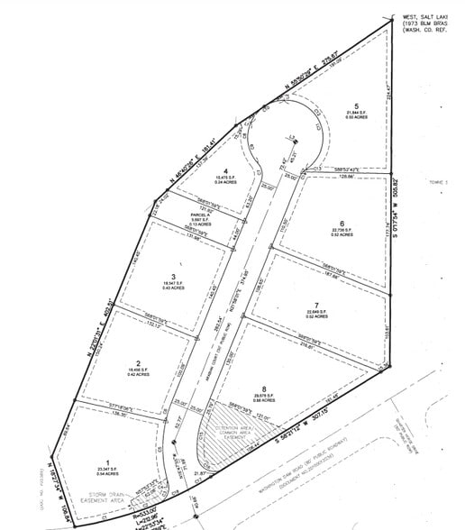1125 E Washington Dam Rd, Washington, UT for sale - Plat Map - Image 1 of 1