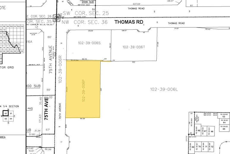 2837 N 75th Ave, Phoenix, AZ for lease - Plat Map - Image 2 of 4