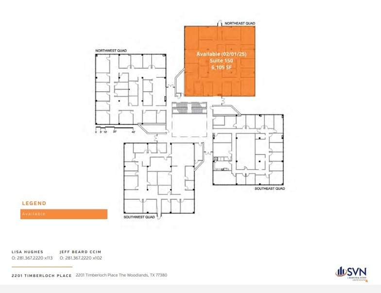 2201 Timberloch Pl, The Woodlands, TX for lease Floor Plan- Image 1 of 1