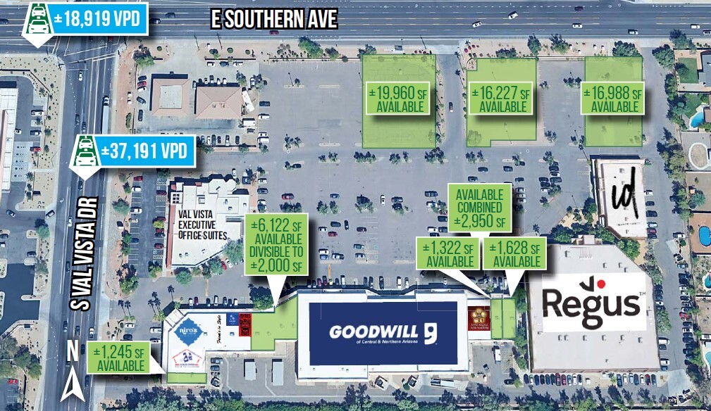 3617-3725 E Southern Ave, Mesa, AZ for lease Building Photo- Image 1 of 3